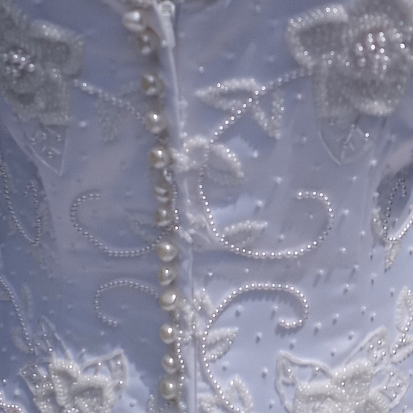 Custom Dressmaker-Made Satin Wedding Dress. - Picture 7 of 10